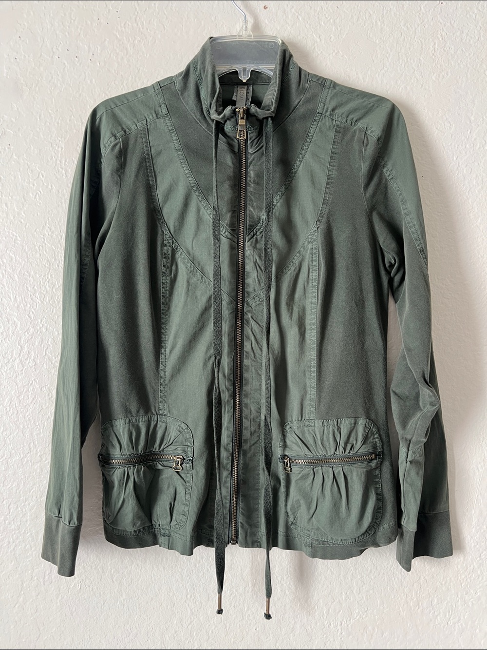 Like New! XCVI Fjord Utility Jacket Cotton Blend Green Size M